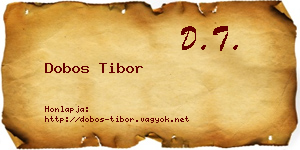 Dobos Tibor névjegykártya