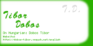 tibor dobos business card